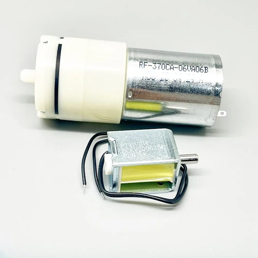 Replacement Part for DC 6V Mini Air Pump Aquarium Aeration Pump 370 Motor Air Pump Normally Open Solenoid Valve Blood Pressure Monitor