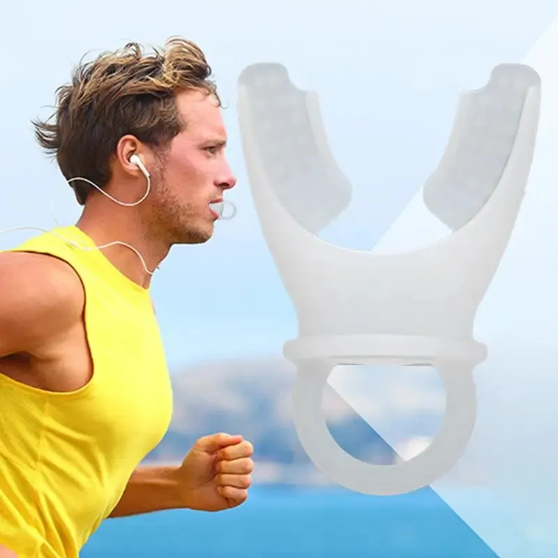 Respiratory Muscles Trainer Portable Lightweight Lung Exerciser Compact Silicone Breathing  Muscle Trainer Exercise Device
