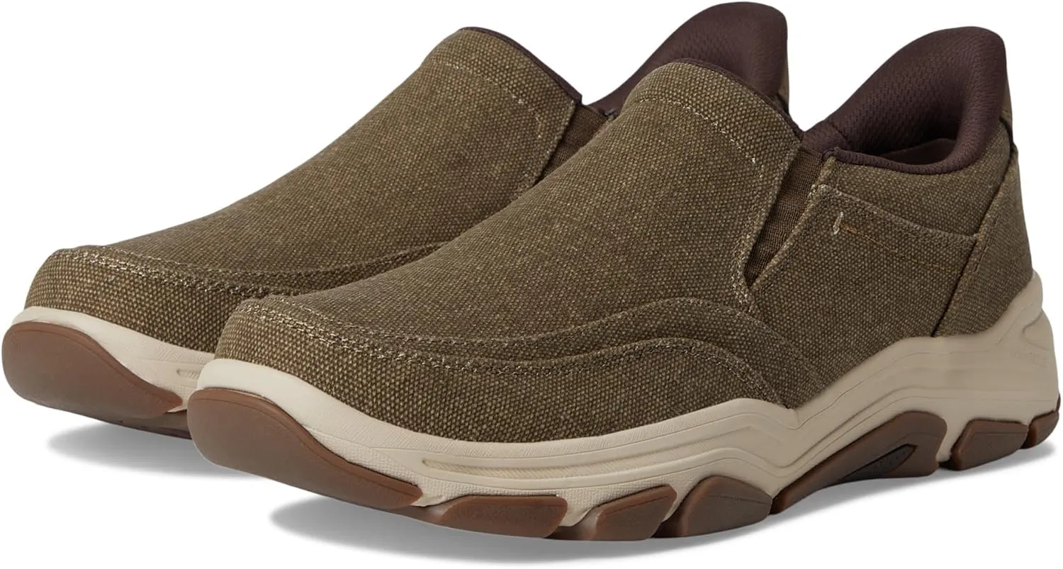 Rockport Men's Reece Sneaker, Brown Canvas, 14 Wide