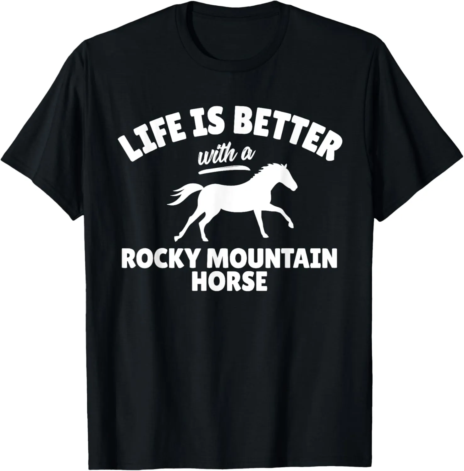 Rocky Mountain Horse Rider T-Shirt Equestrian Riding Gift T-Shirt