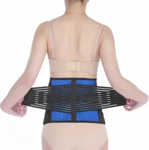 S-6XL Back Support Belt Lumbar Brace Slimming Shapers Belt Waist Trainer Belt for Men Women Dual Adjustment Weight Loss Fitness Fat Burner Workout Support (Color : Black, Size : XL/X-Large)