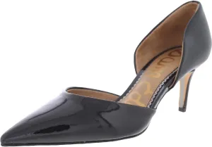Sam Edelman Womens Jaina Patent Stiletto D'Orsay Heels Black 6.5 Medium (B,M)