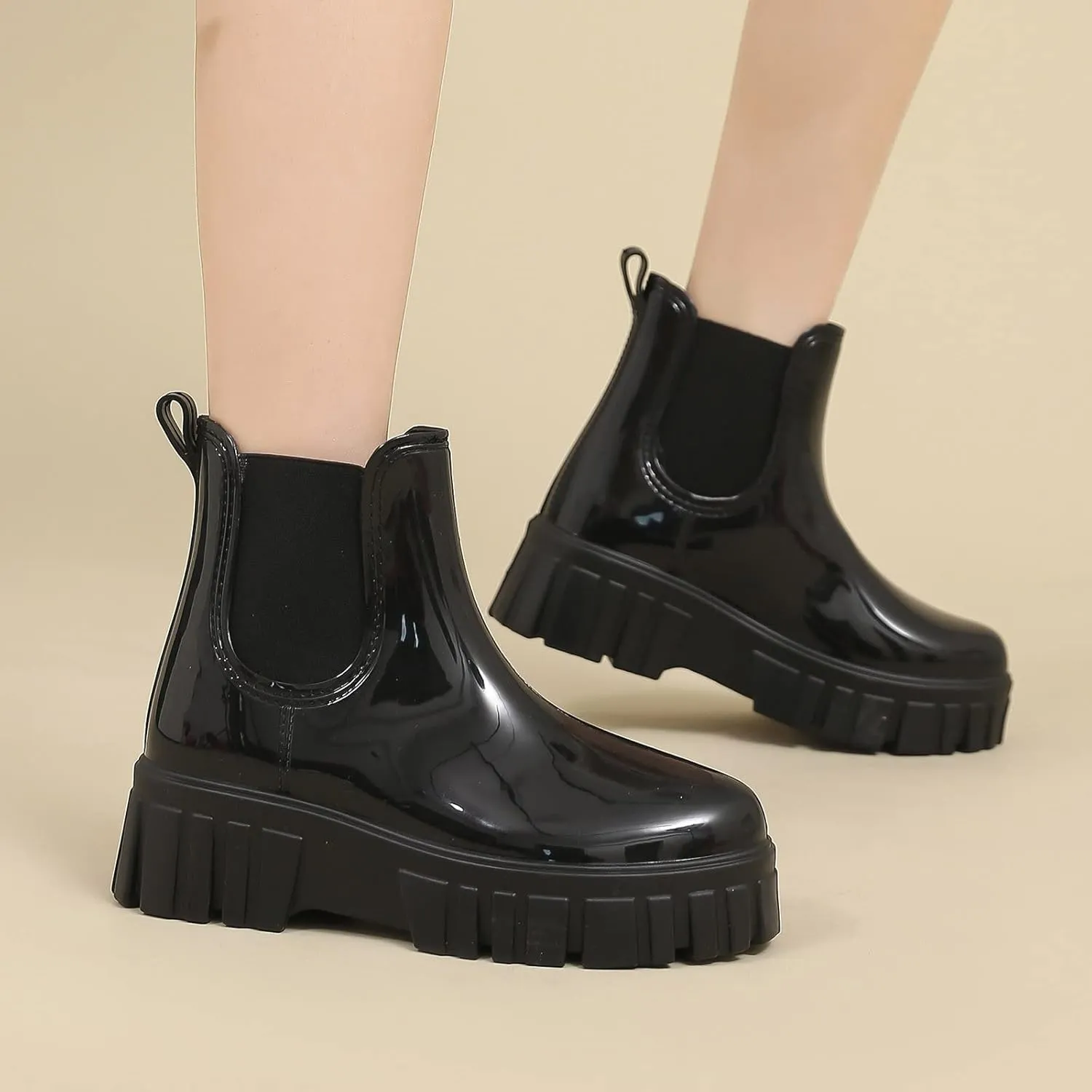 Sandals for Womens Garden Water Boots Unisex Rain Outdoor Ribber Yard Long Shoes Footwear