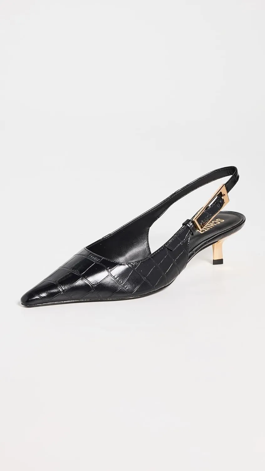 SCHUTZ Women's Lana Croco Slingback Pumps