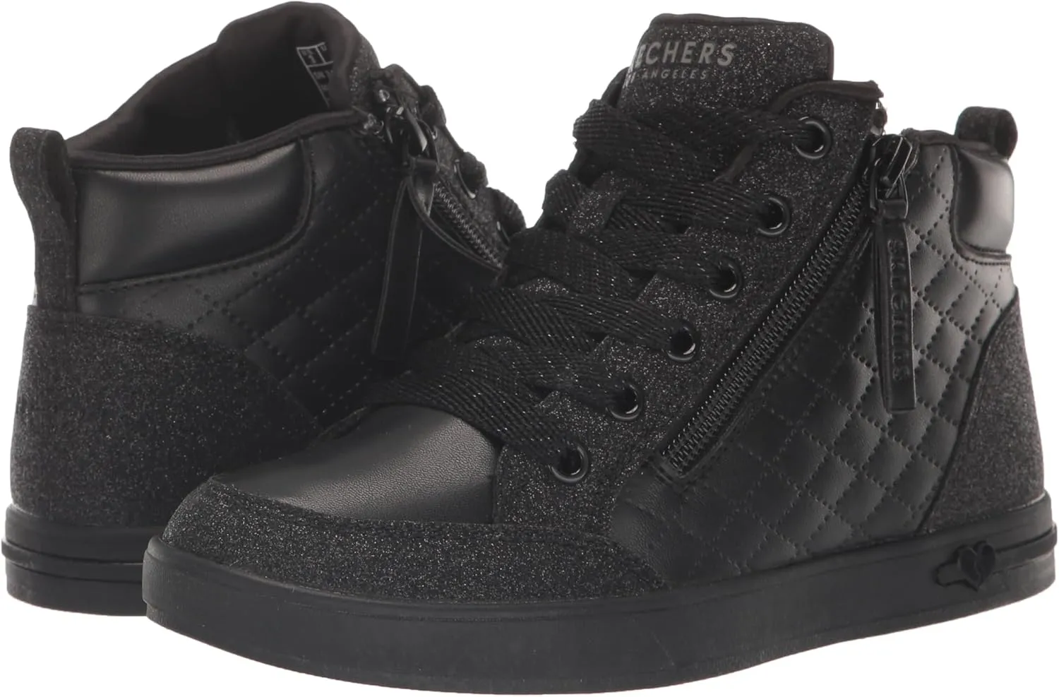 Skechers Baby Girls' Street Shoutouts Glimmer Zip Sneaker