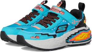 SKECHERS Boy's Mega-Craft 4K Sneaker, Teal/Black, 11 Little Kid