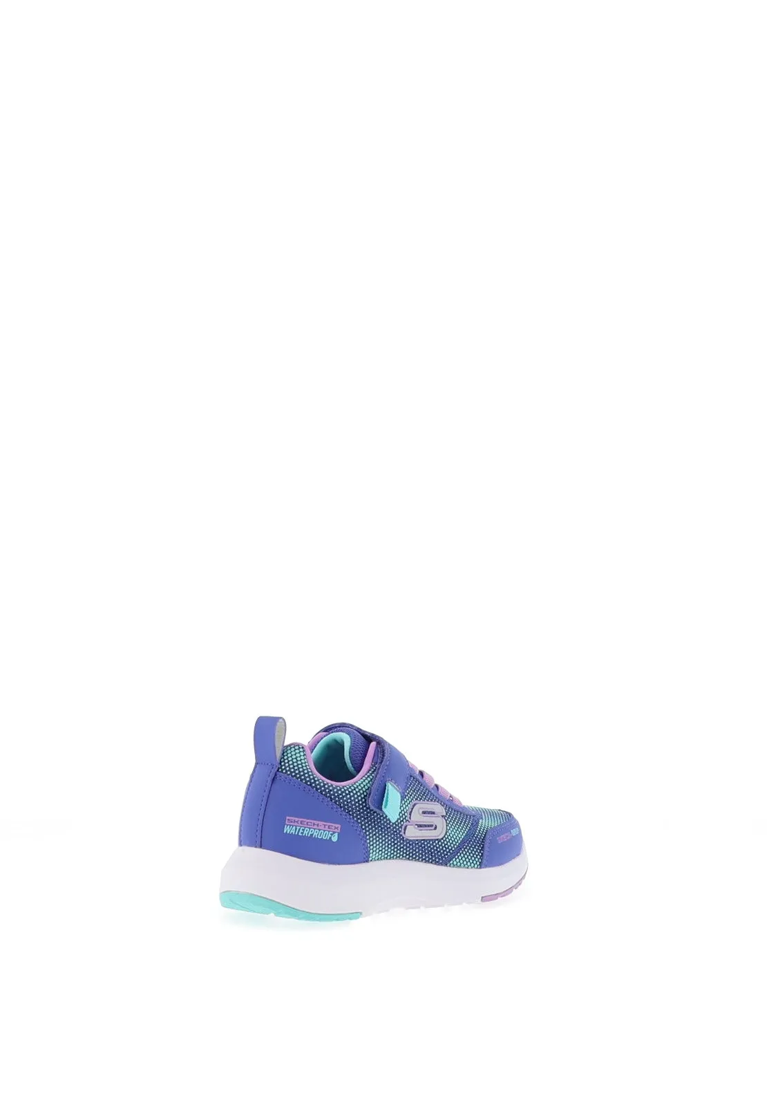 Skechers Girls Dynamic Tread Journey Time Waterproof Trainer, Blue Lav