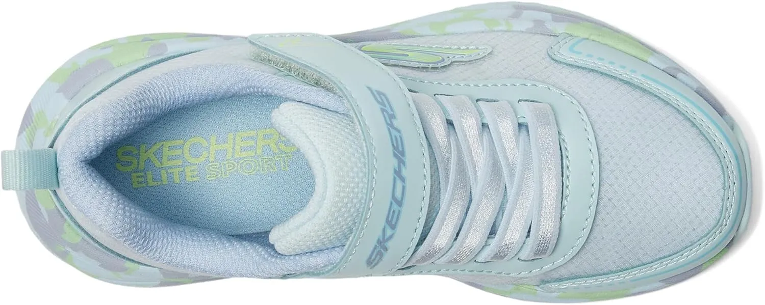 SKECHERS Girl's Elite Sport Tempo-Speed Seeker Sneaker