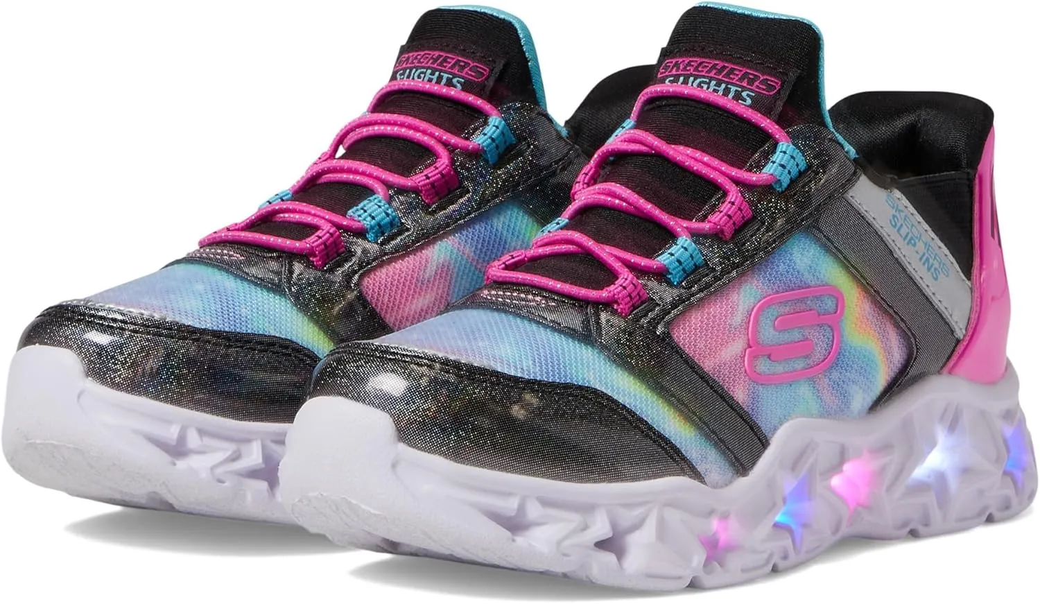 Skechers Girl's Galaxy Lights-Tie Dye Takeo Sneaker