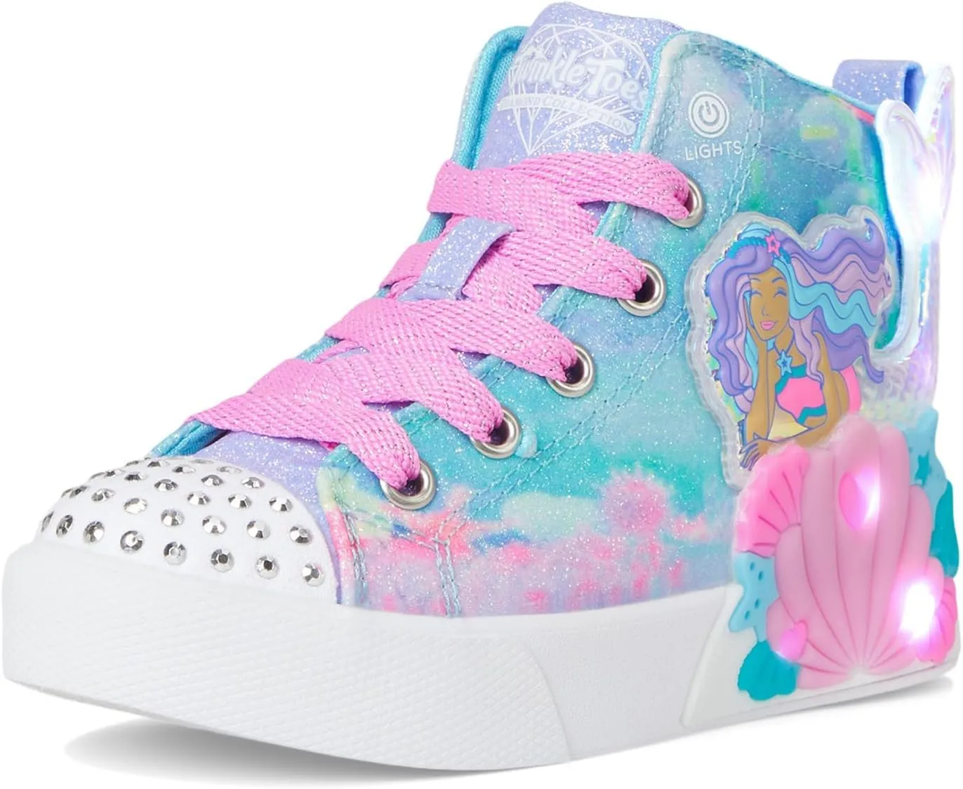 Skechers Girl's Twinkle Magic-Mermaid Sea 314326l (Little Kid) Sneaker