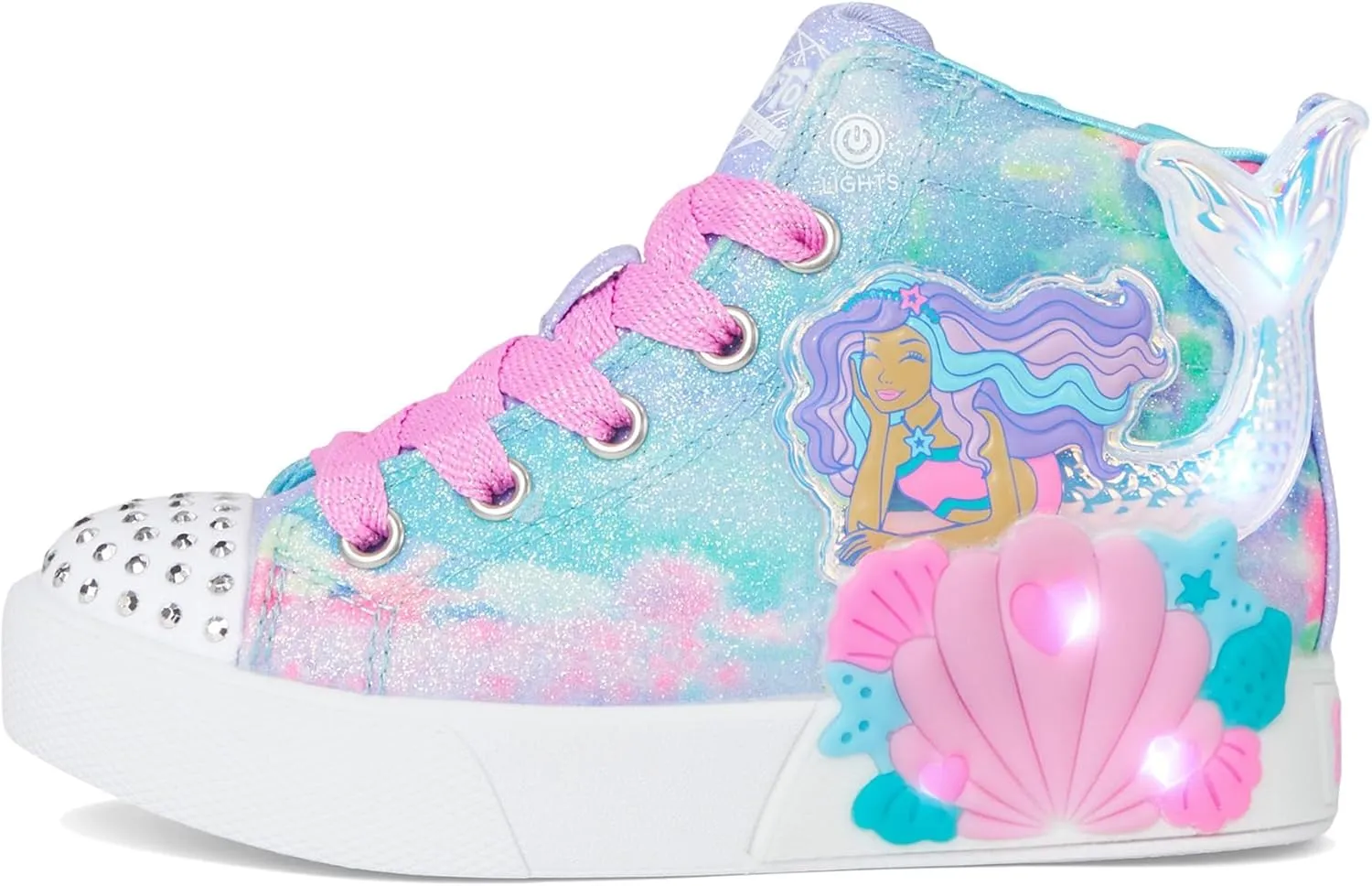 Skechers Girl's Twinkle Magic-Mermaid Sea 314326l (Little Kid) Sneaker