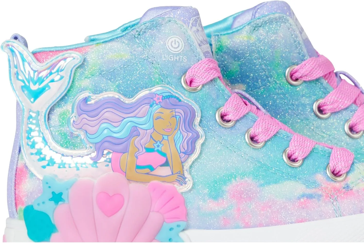 Skechers Girl's Twinkle Magic-Mermaid Sea 314326l (Little Kid) Sneaker