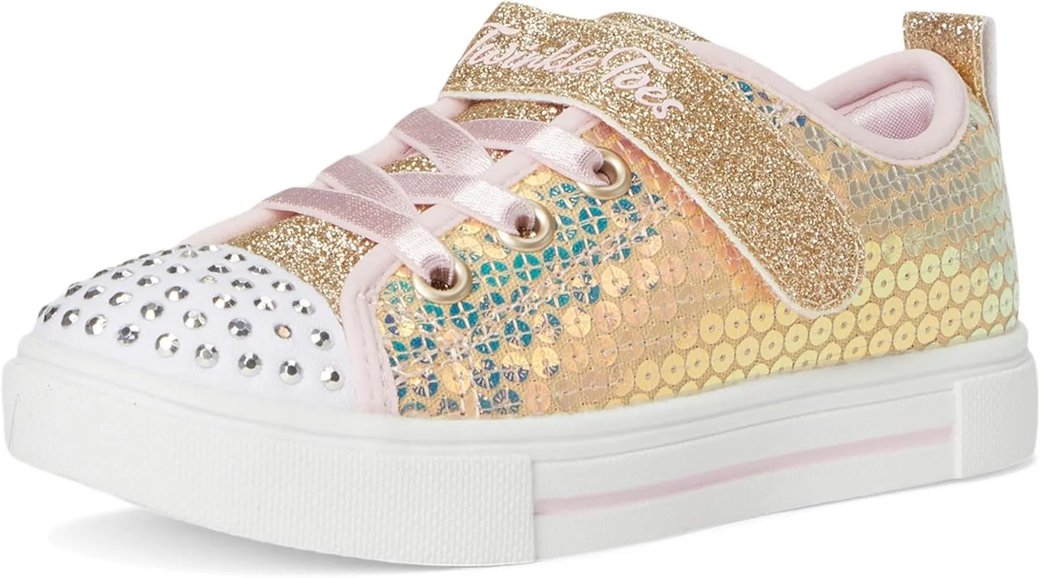 SKECHERS Girl's Twinkle Sparks-Sequin Party Sneaker