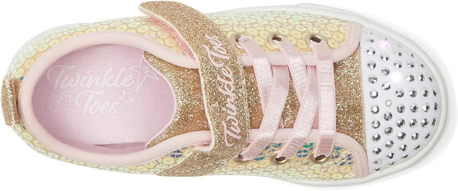 SKECHERS Girl's Twinkle Sparks-Sequin Party Sneaker