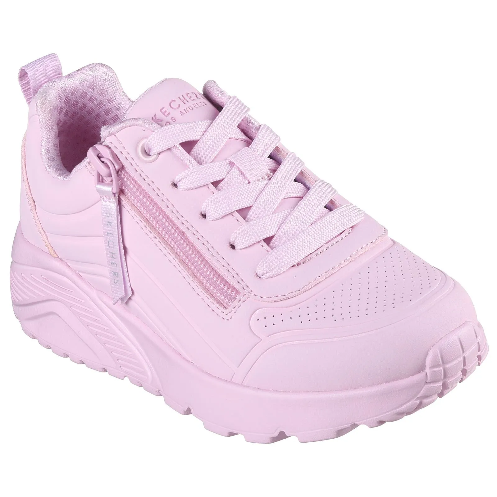 Skechers Kids Trainers Uno Lite Easy Zip Pink 310387L/LTPK