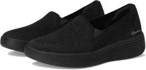 Skechers Modern Comfort Women's Women's Arch Fit Laguna-Adore Her Sneaker, Black, 5
