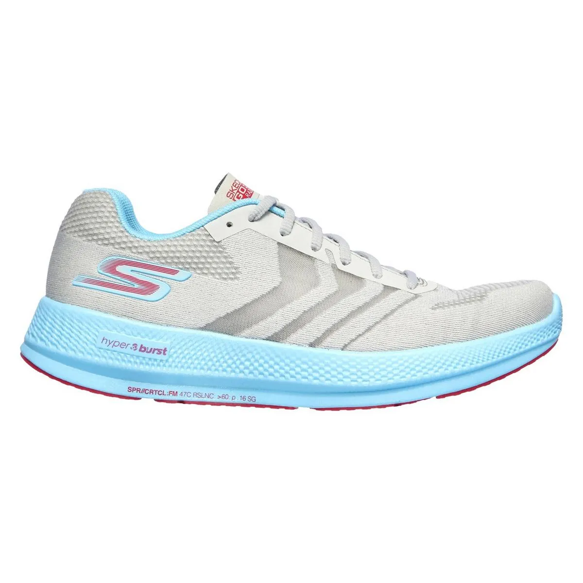 Skechers Performance Go Run Razor   Sports Shoes Grey/Aqua/Pink