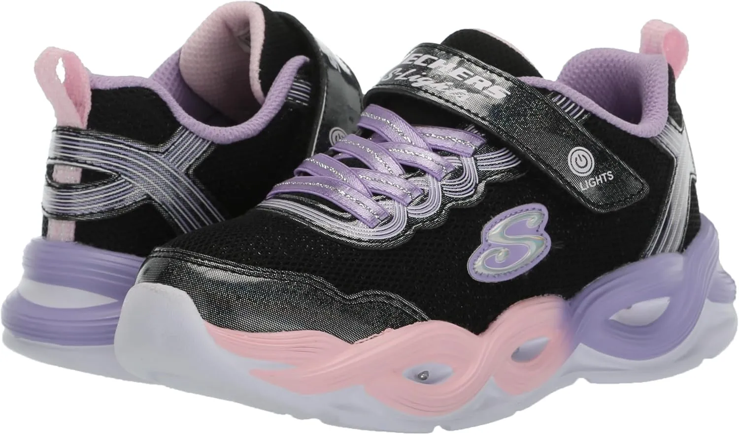Skechers Unisex-Child Twisty Glow Sneaker