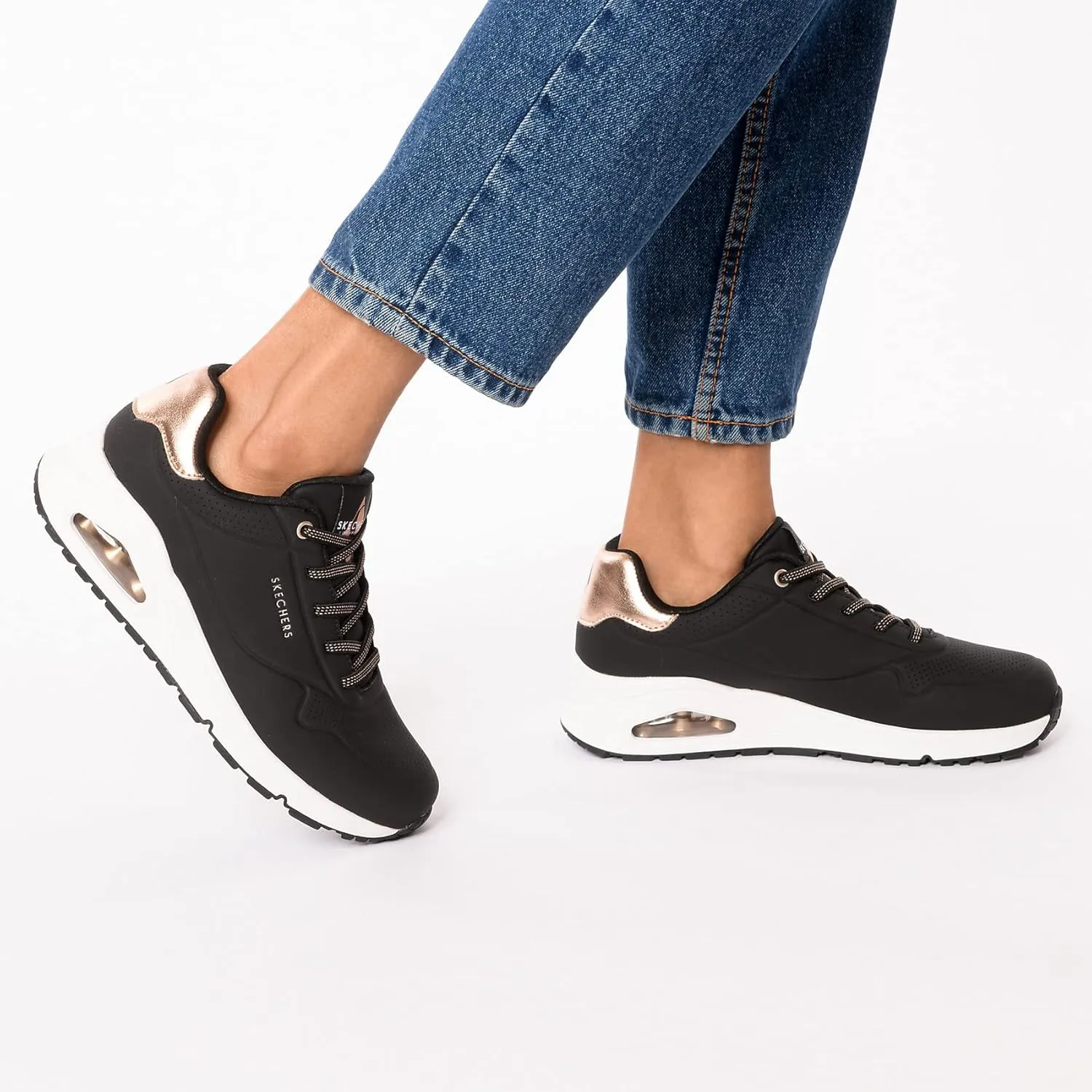 Skechers Women's Uno-Shimmer Away Sneaker