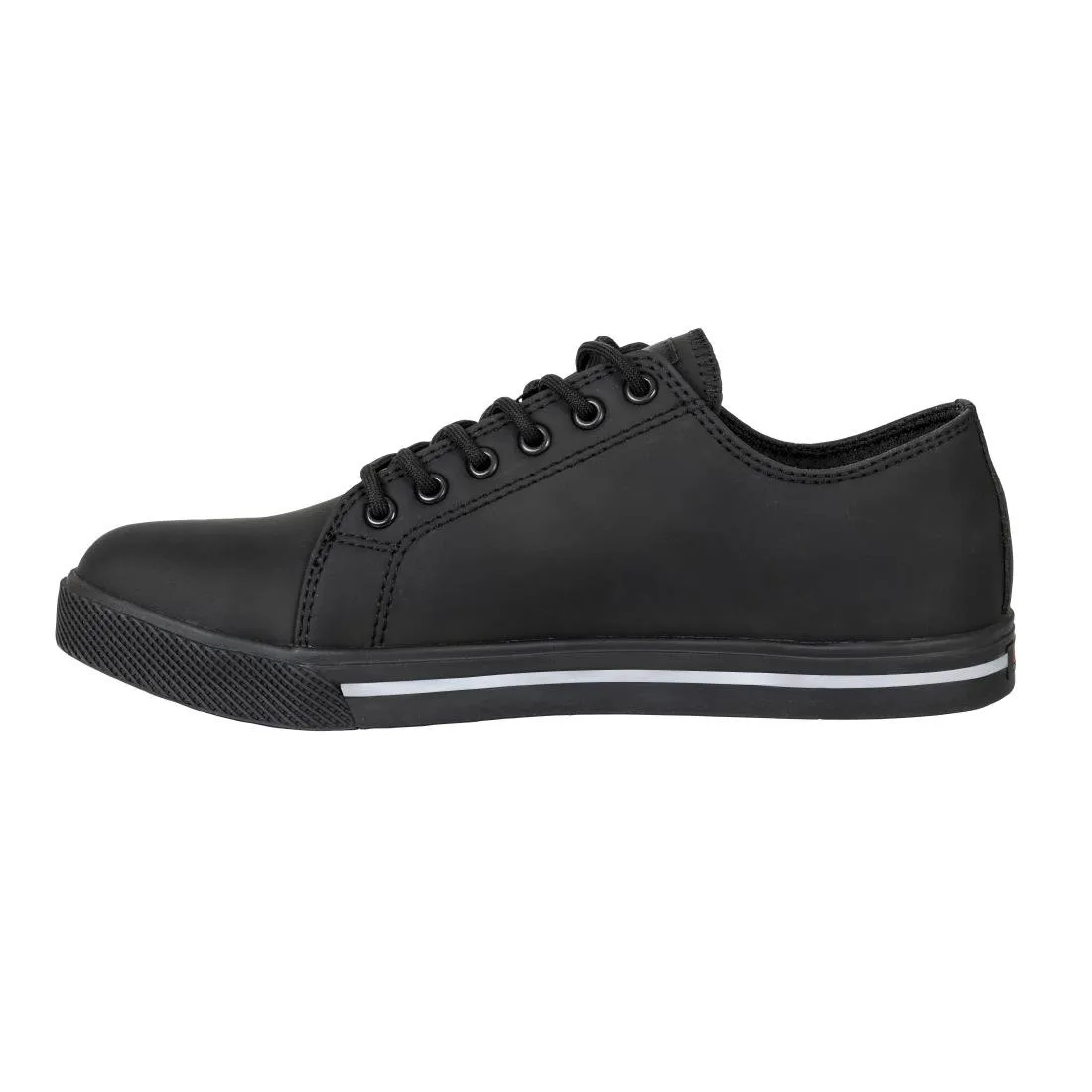 Slipbuster Microfibre Safety Trainers Matte Black 38