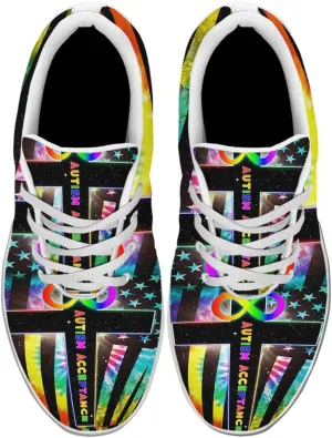 Sonzj-II Autism Shoes for Men Women Running Sneakers Breathable Casual Sport Tennis Shoes Gift for Him Her