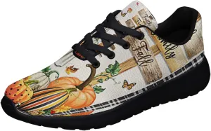 Sonzj-II Happy Thanksgiving Day Shoes for Men Women Lightweight Tennis Running Walking Sneakers