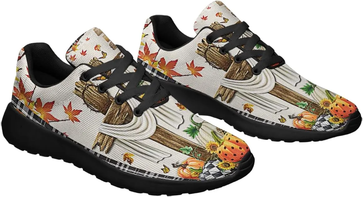 Sonzj-II Happy Thanksgiving Day Shoes for Men Women Lightweight Tennis Running Walking Sneakers