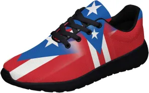 Sonzj-II Puerto Rico Shoes Mens Womens Running Shoes Athletic Casual Puerto Rico Flag Tennis Sneakers Gifts for Friends