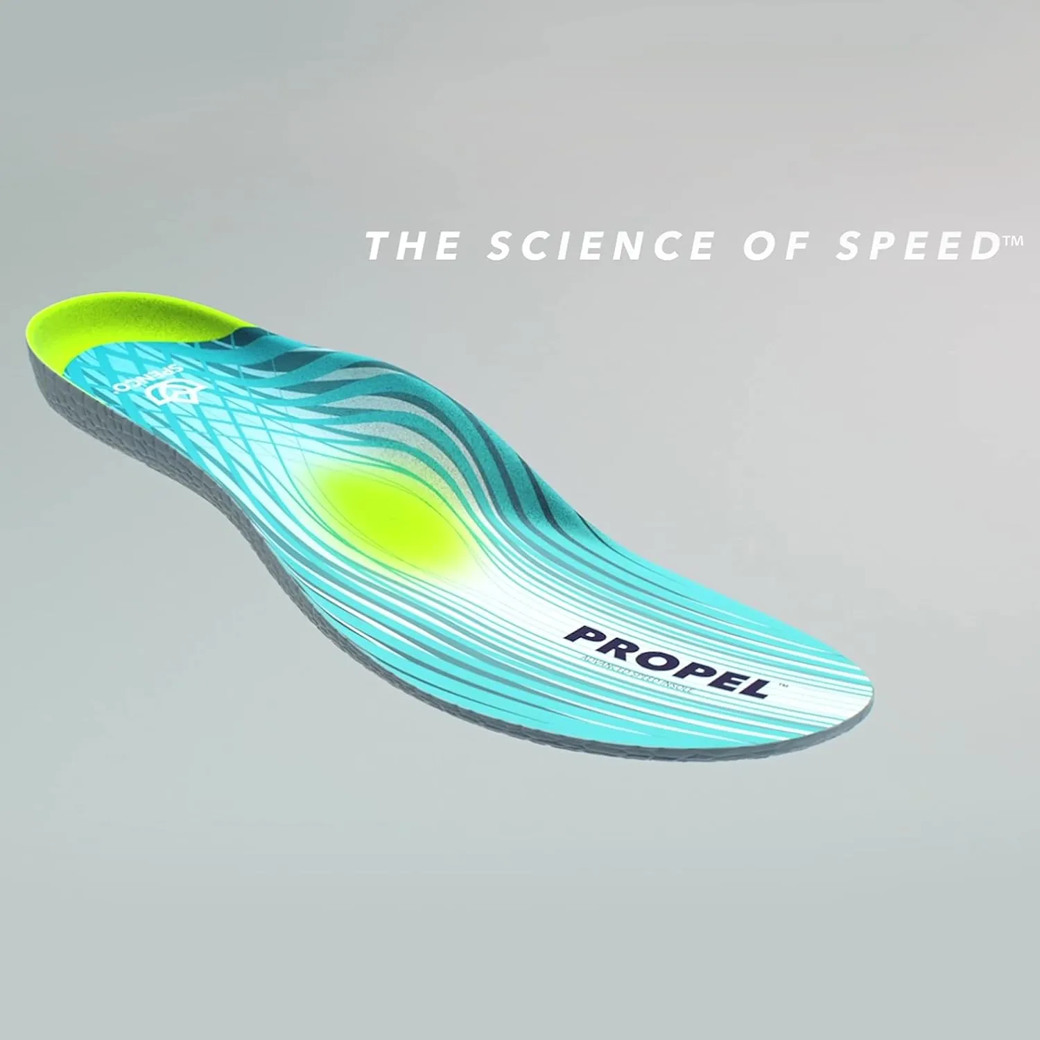 Spenco Propel Performance Shoe Insoles for Women and Men, Men's 8-9.5/Women's 9-10.5 Blue