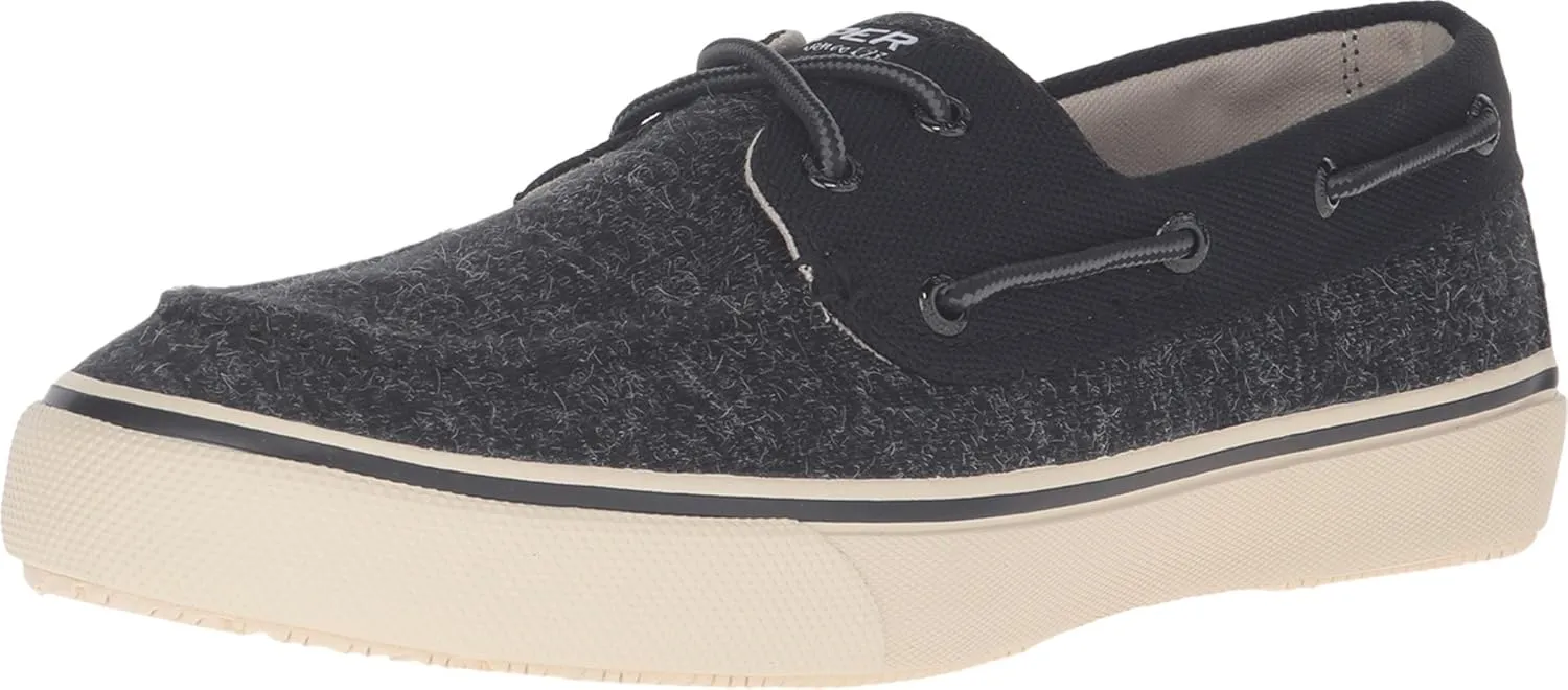 Sperry Men's Bahama 2-Eye Fashion Sneaker, Black, 12 M US