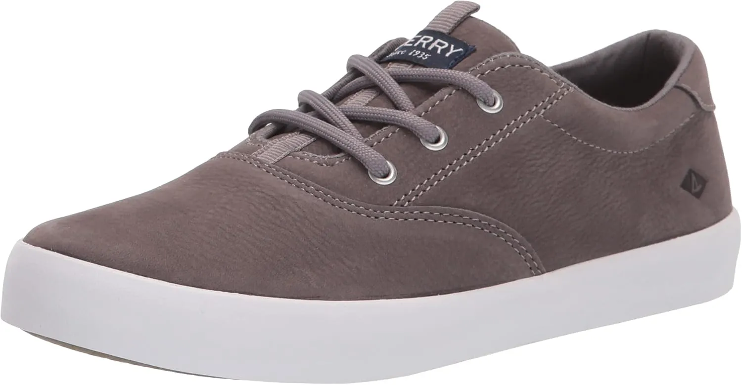 Sperry Mens Shoes Spinnaker Washable Sneaker, Gray, 12.5 US Unisex Big Kid