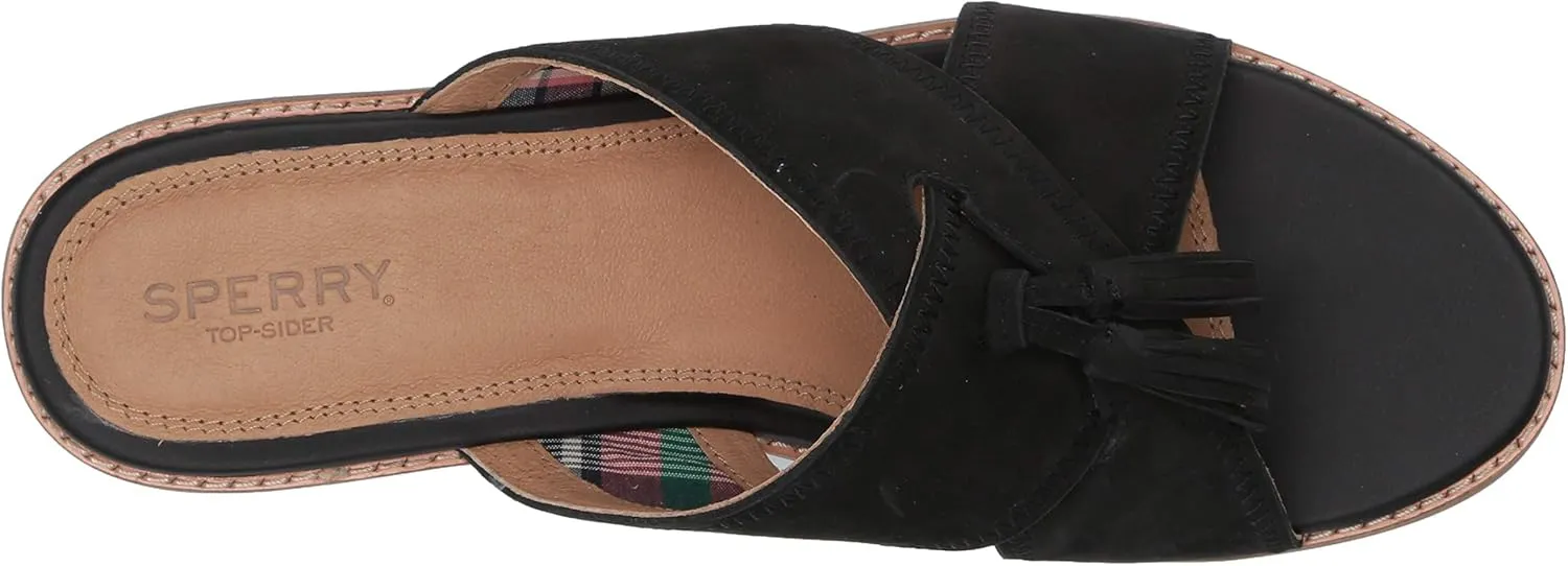 Sperry Women's Seaport City Sandal Tassel Slide Leather Sandal