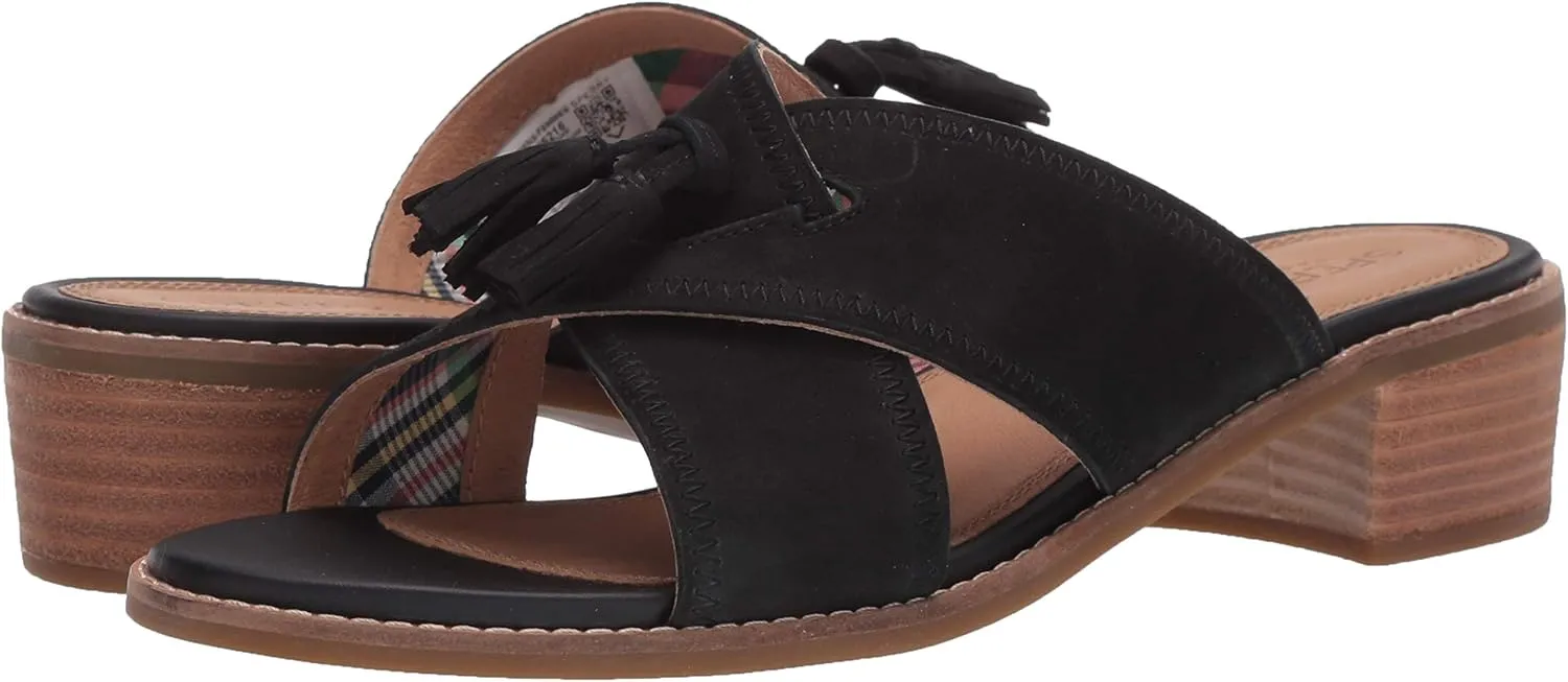 Sperry Women's Seaport City Sandal Tassel Slide Leather Sandal