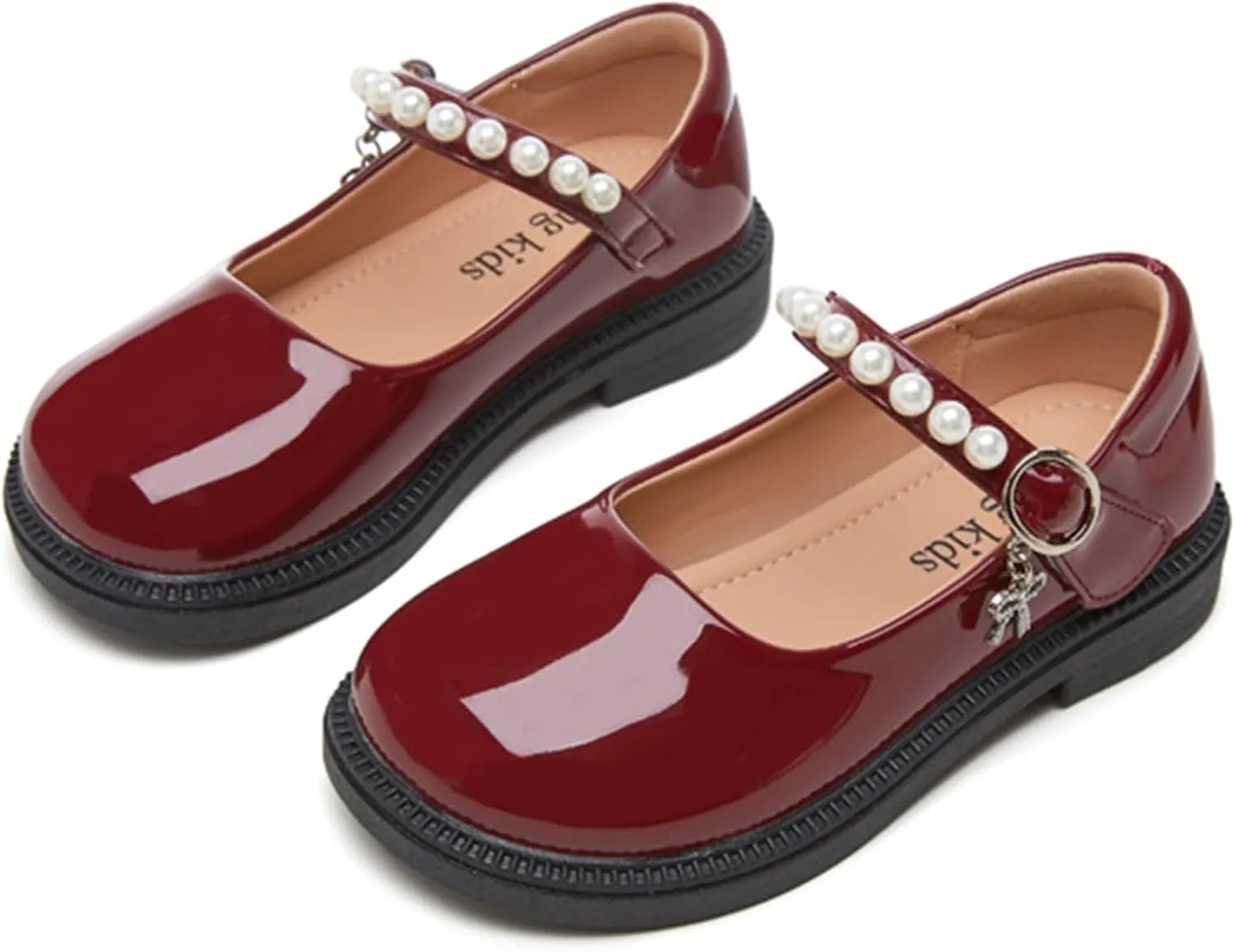 Sports Athletic Tennis Sneaker Girls Dress Shoes Mary Jane Double Straps High Heel Wedding Party for Little/Big Kids