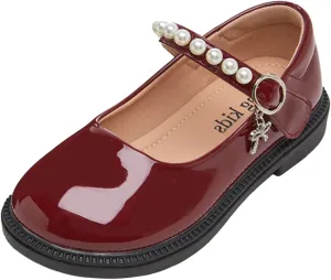 Sports Athletic Tennis Sneaker Girls Dress Shoes Mary Jane Double Straps High Heel Wedding Party for Little/Big Kids