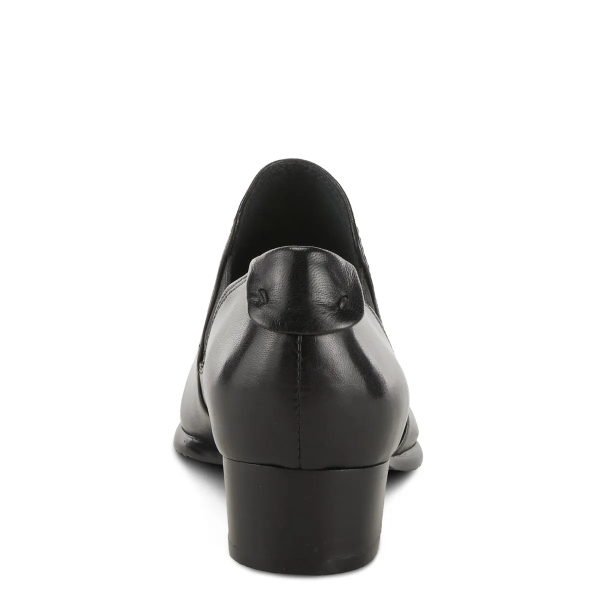 Spring Step - Cherry - Black Leather