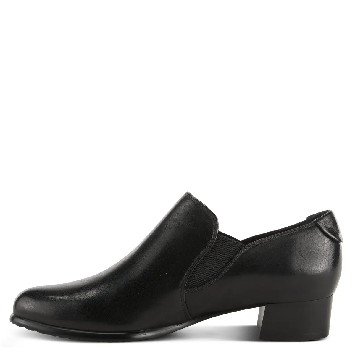 Spring Step - Cherry - Black Leather