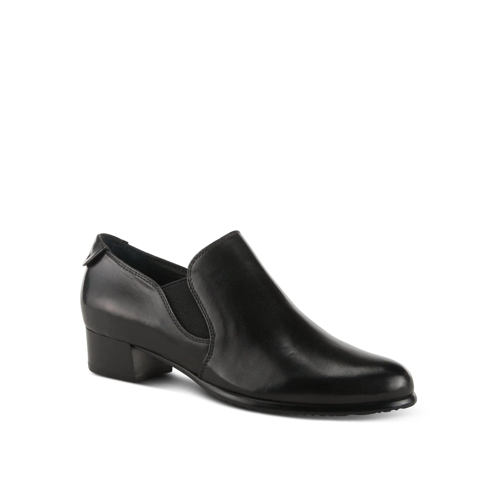 Spring Step - Cherry - Black Leather