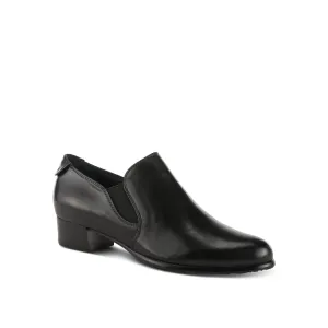 Spring Step - Cherry - Black Leather