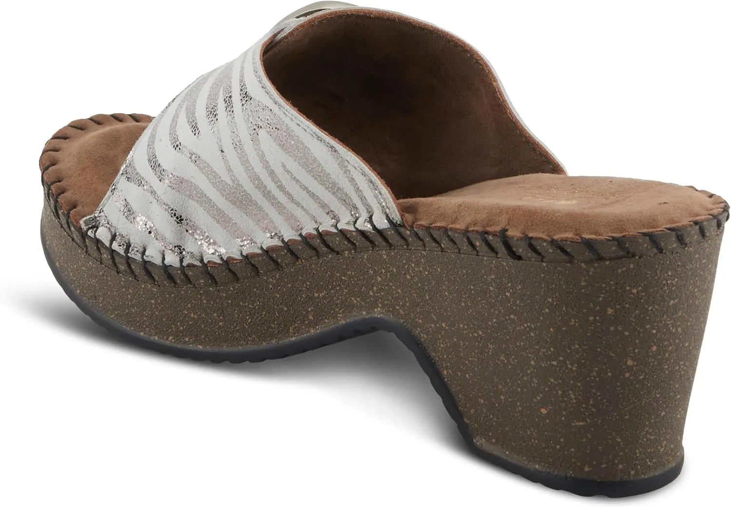Spring Step Women's Nienna Demi Wedge Slip-On Slide Sandal