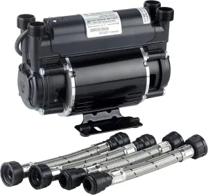 ST PUMP15TN 1.5 Bar Twin Ended Shower Pump, Black