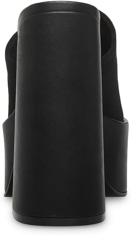 Steve Madden Tristyn Slip On Open Squared Toe Block Heeled Fashion Sandals