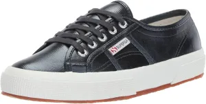 Superga Cotmetu Metallic Low-top Lace Up Fashion Sneaker Rounded Toe BLK METLIC