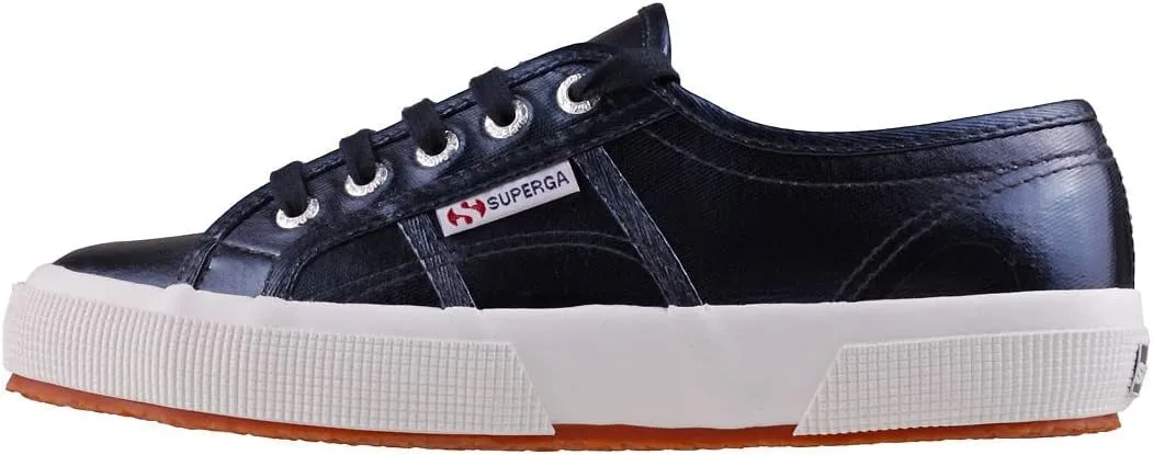 Superga Cotmetu Metallic Low-top Lace Up Fashion Sneaker Rounded Toe BLK METLIC