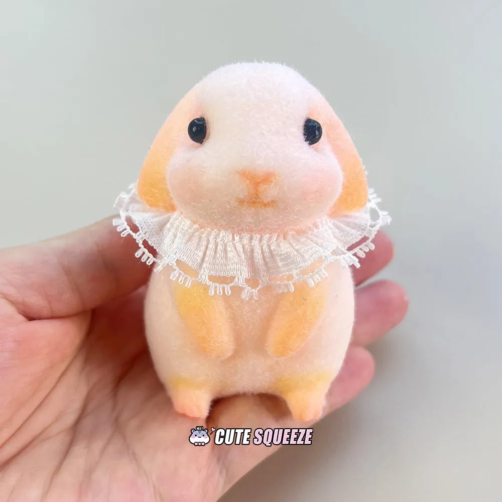 Taba Squishy Bunny Toy, Taba Squishy Rabbit Toy, Cute Realistic Animal Toy, Silicone Mochi Fidget Toy, Stress Relief Gift for Adults & Kids (pink)