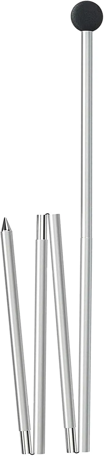 Telescoping Tarp Poles, Adjustable Aluminum Rods for Tent Fly Camping Shelter Awning RV Car & Motorcycle Camping, Portable, Lightweight Replacement Tent Poles (B)