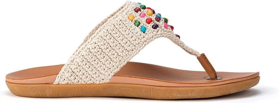 The Sak Shana Thong Sandal in Crochet, Slip On Entry