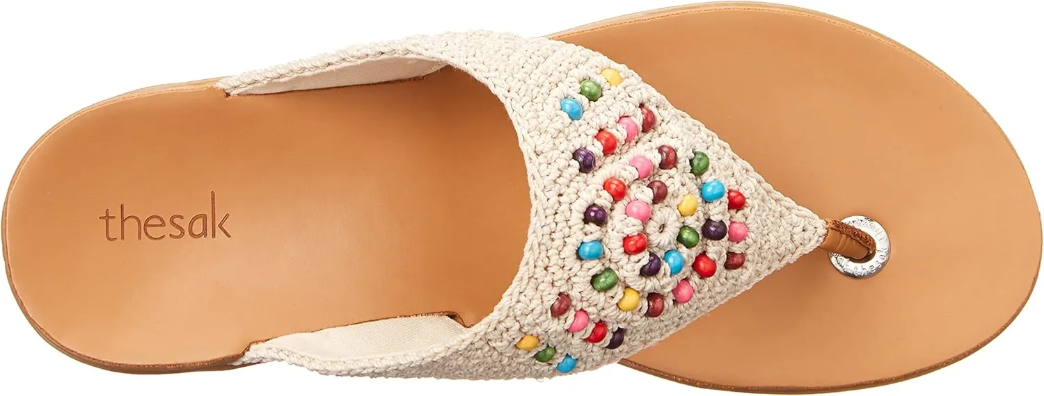 The Sak Shana Thong Sandal in Crochet, Slip On Entry