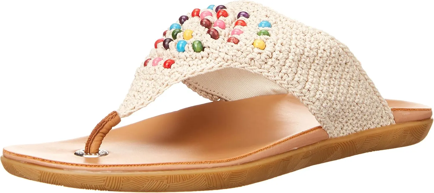 The Sak Shana Thong Sandal in Crochet, Slip On Entry