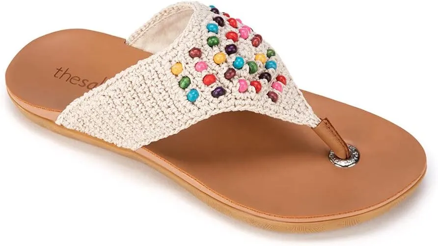 The Sak Shana Thong Sandal in Crochet, Slip On Entry